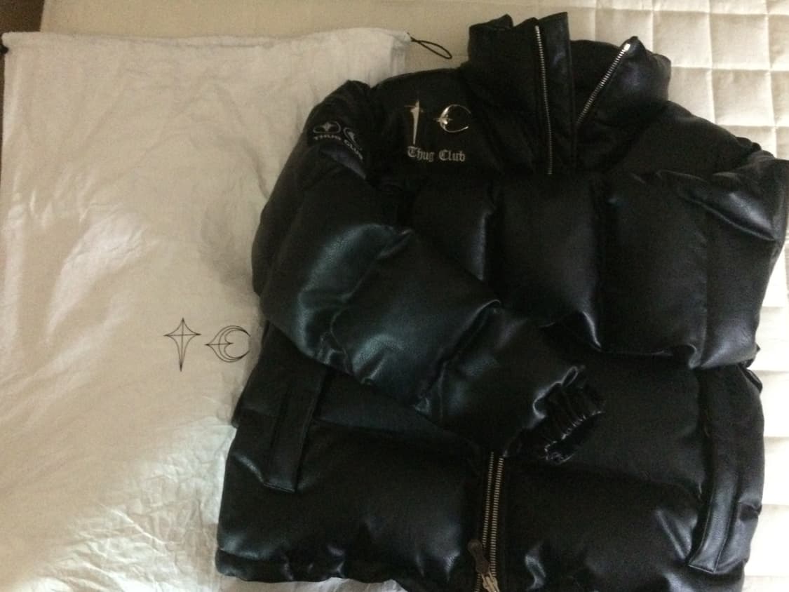 떠그클럽 레더 패딩 상품이미지2