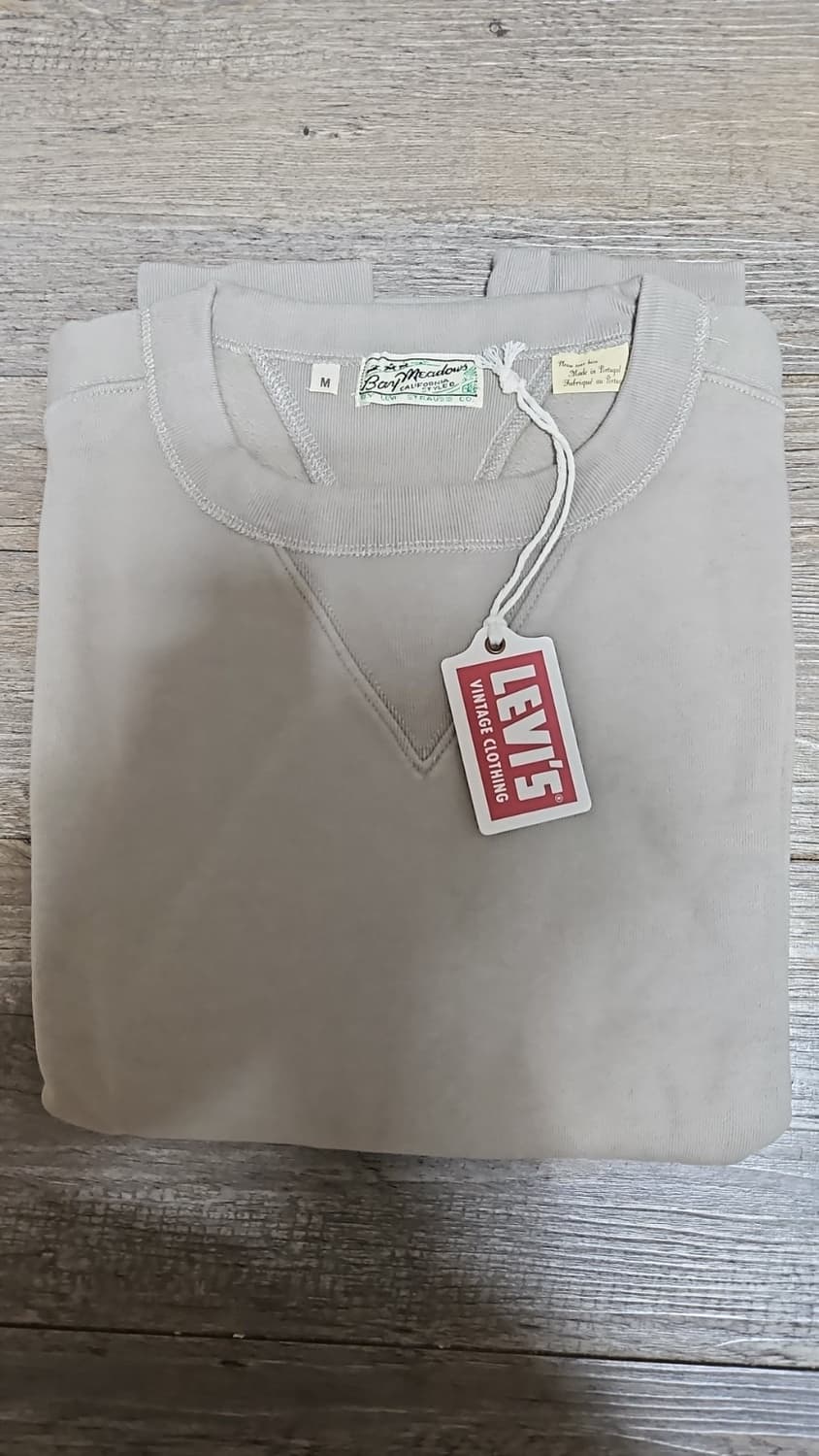 리바이스 LVC 1940's 베이 메도우 스웨트셔츠 플린트 그레이 M 상품이미지3
