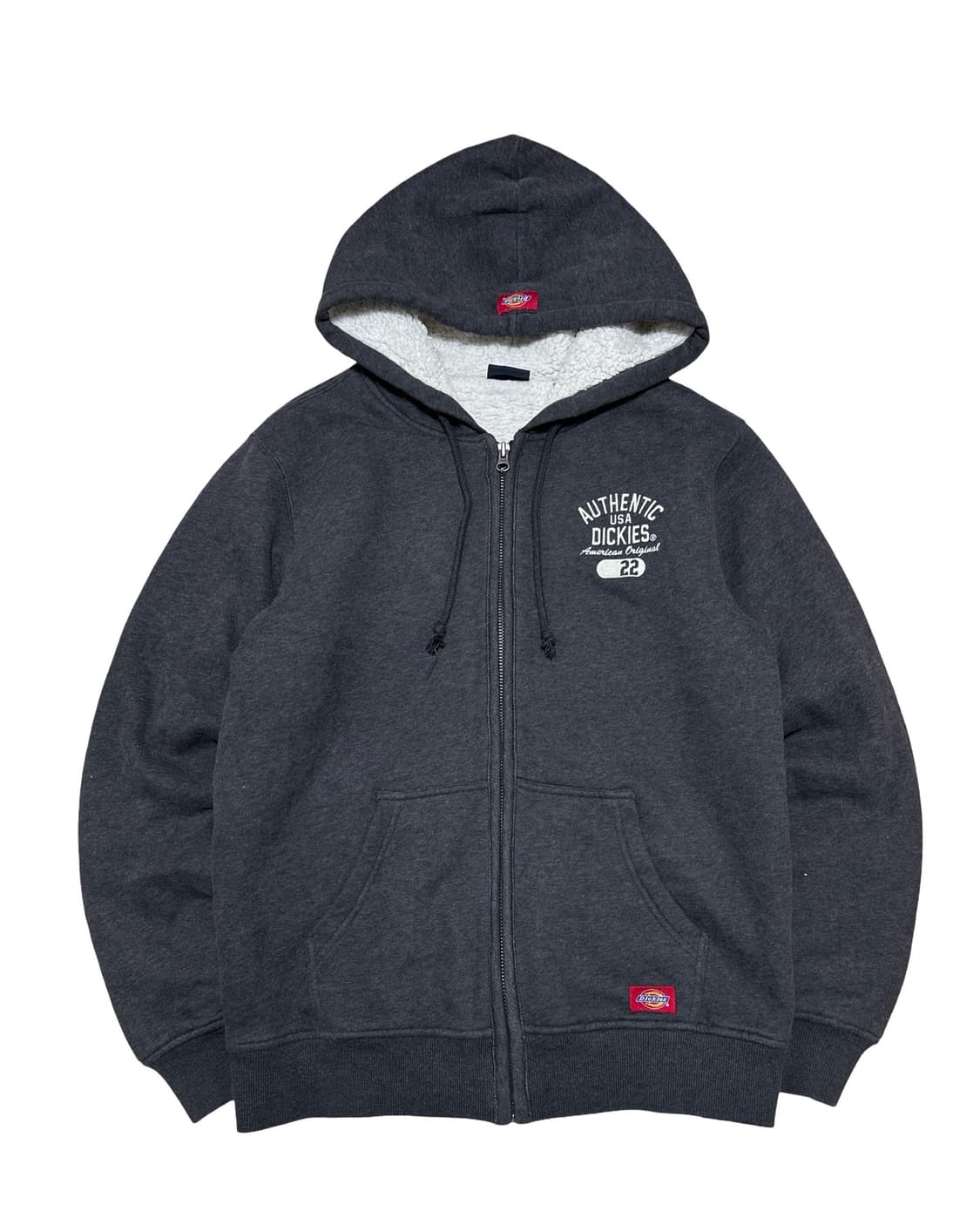 디키즈 양털 회색 후드집업 상품이미지1