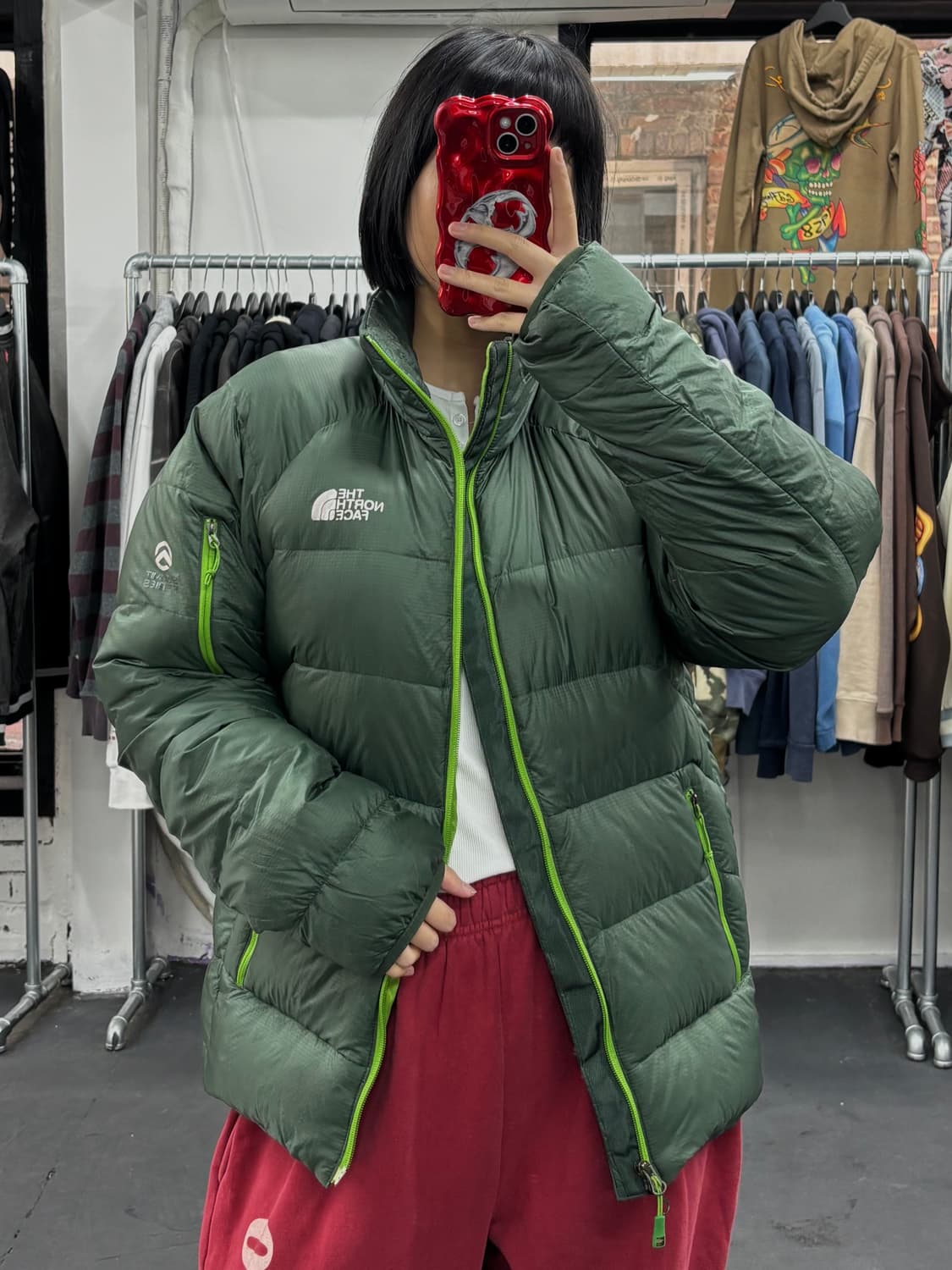 노스페이스 700 엘리시움 그린 패딩  상품이미지3