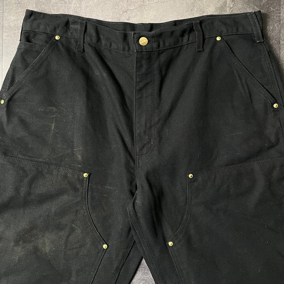 CARHARTT 칼하트 B01 블랙 더블니 카펜터 워크 팬츠 A00839 상품이미지2