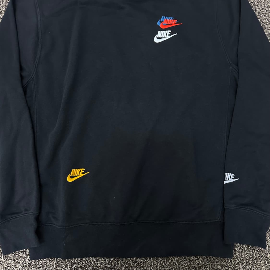 NIKE 나이키 로고 자수 맨투맨 블랙 M 상품이미지4