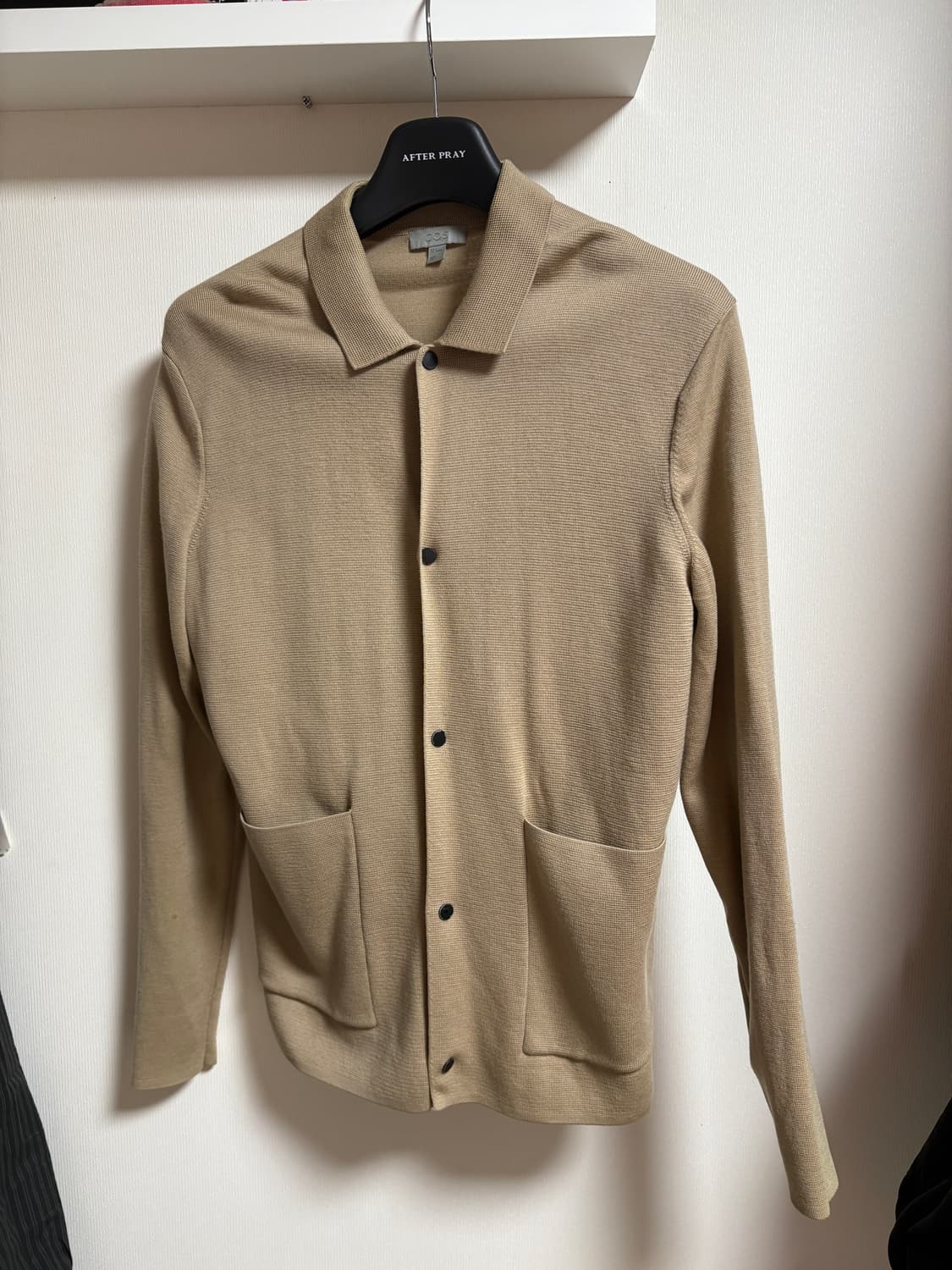 [S] COS 코스 버튼 카라 가디건 베이지 상품이미지1