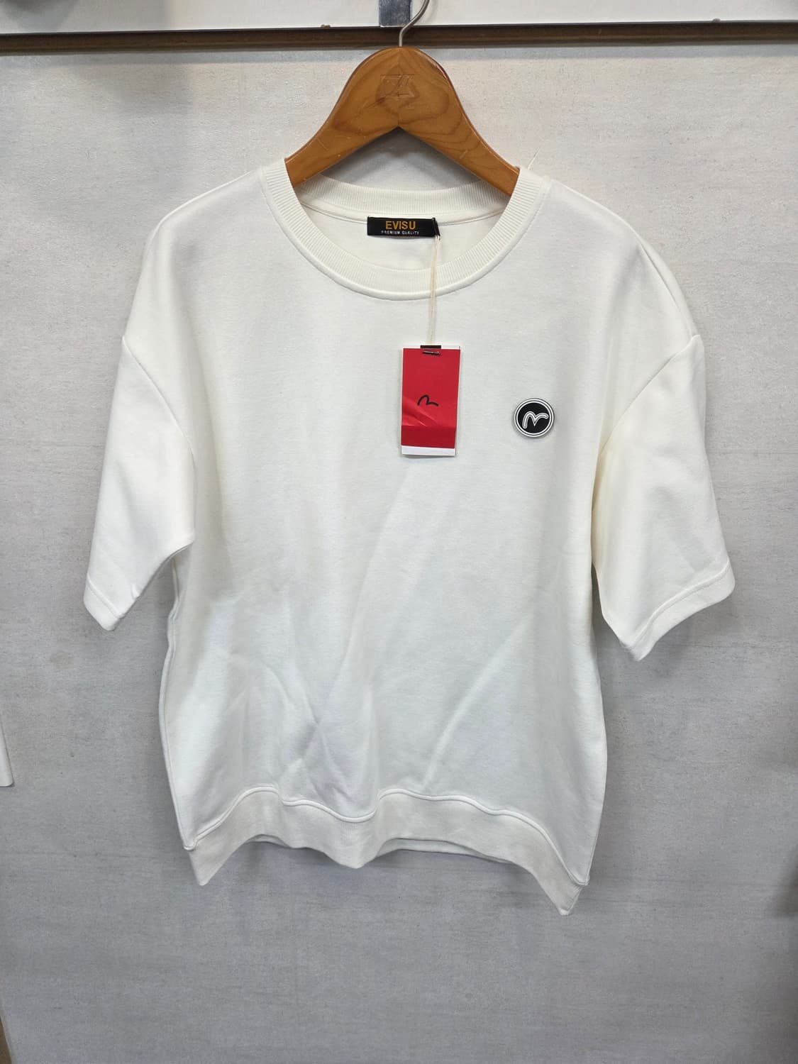 에비수 스몰로고 맨투맨 반팔 L 상품이미지1