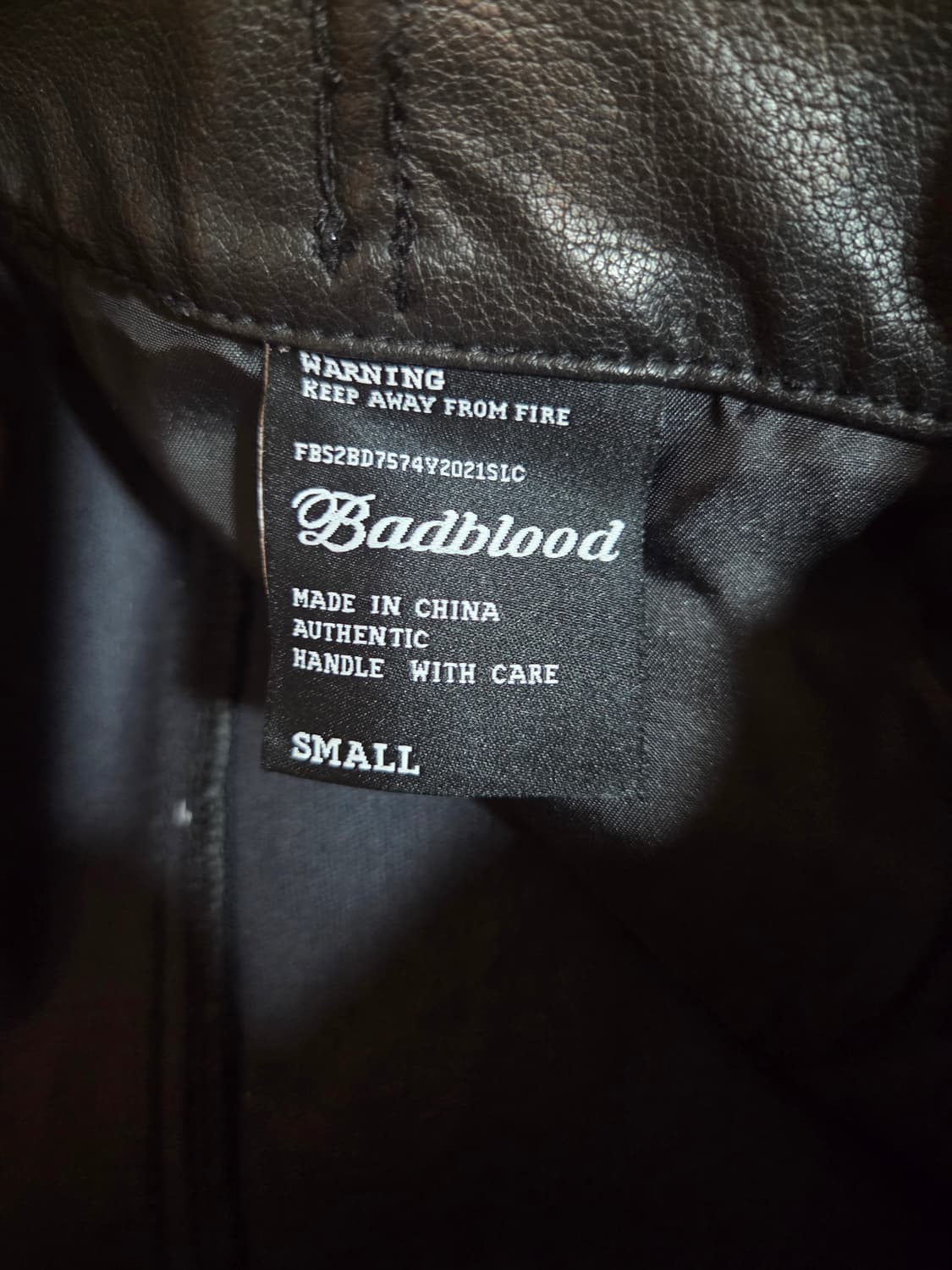 BADBLOOD 비긴 레더 팬츠 S 허리조절가능 미사용 상품이미지7