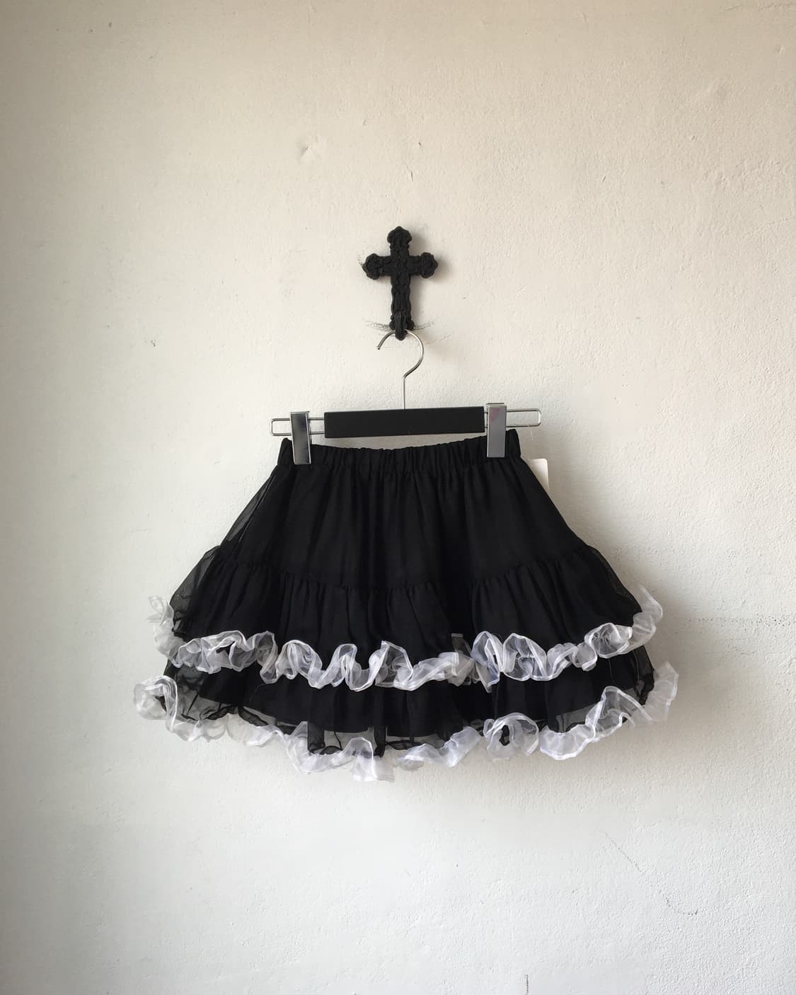 Frill trimming layer mini skirt 상품이미지1
