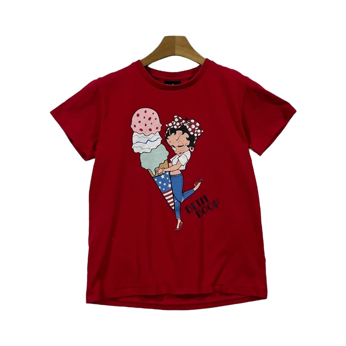 [Betty Boop] 베티붑 아이스크림 프린팅 반팔 티셔츠 상품이미지1