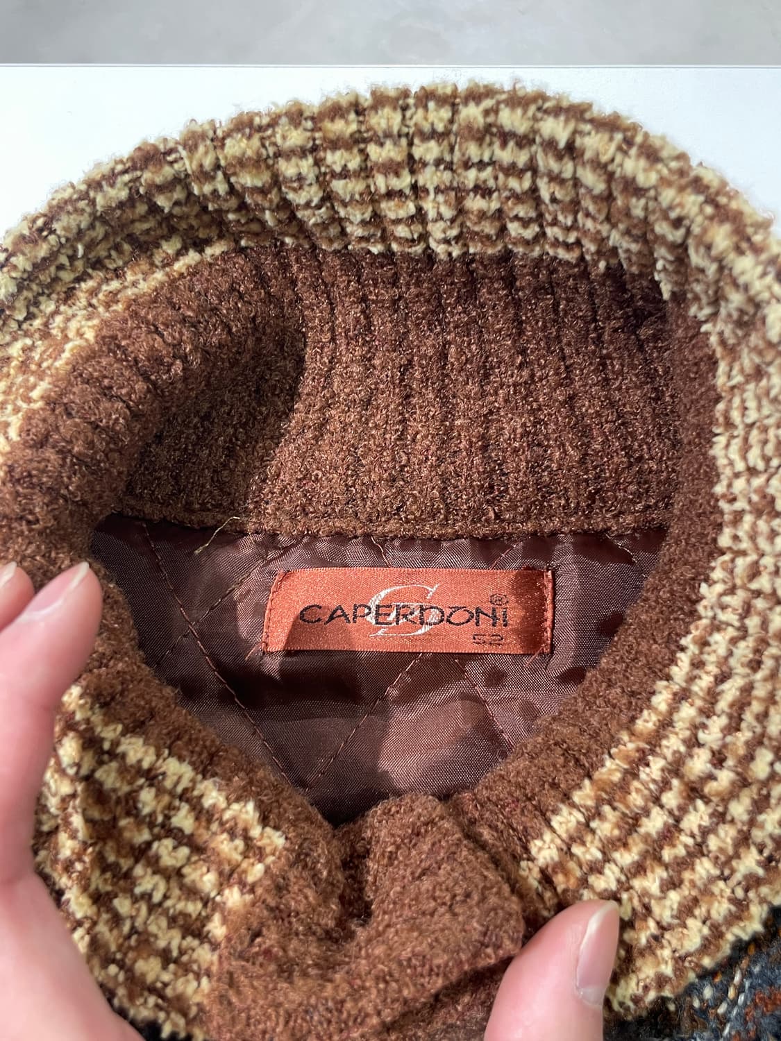카페르도니 브라운 지그재그 폴라넥 버튼 울 자켓 상품이미지7