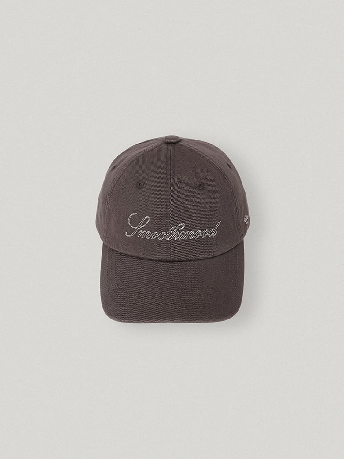 스무드무드 워시드 로고 볼캡 브라운 상품이미지1