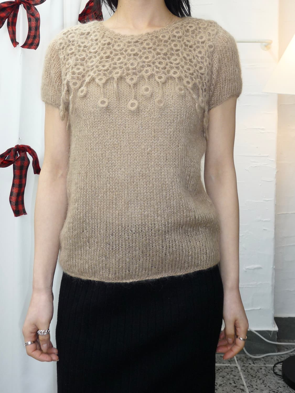 Whisper loop knit top 상품이미지5