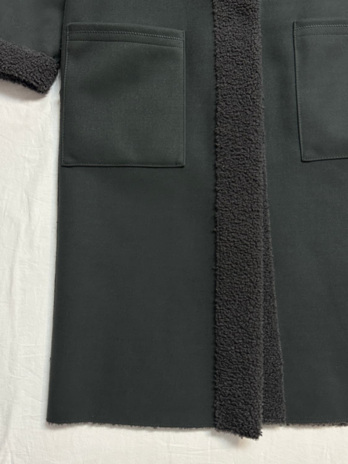 SOUP 양면 뽀글이 무스탕 코트 롱자켓 상품이미지6