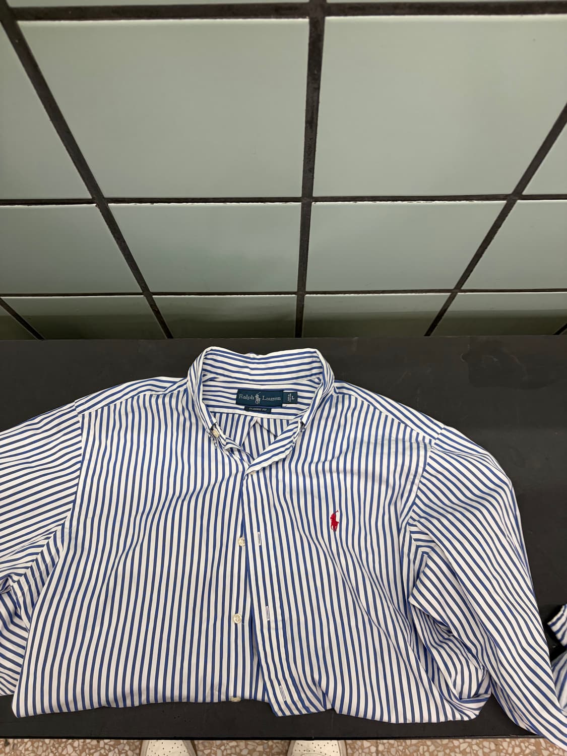 랄프로렌 스트라이프셔츠L 상품이미지1
