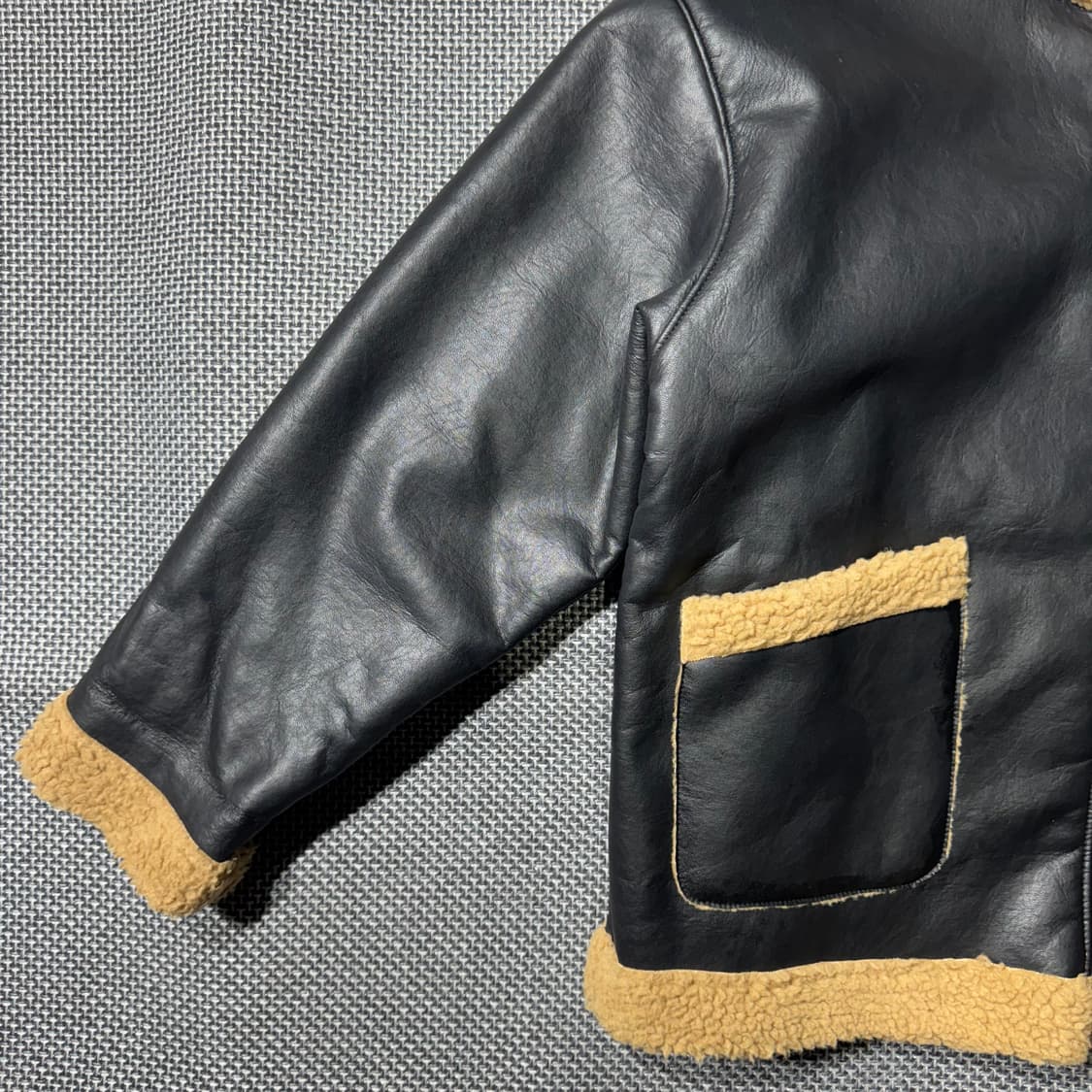 프릭스스토어 레더 무스탕 블랙 ( L/OLD-8236 ) 상품이미지4