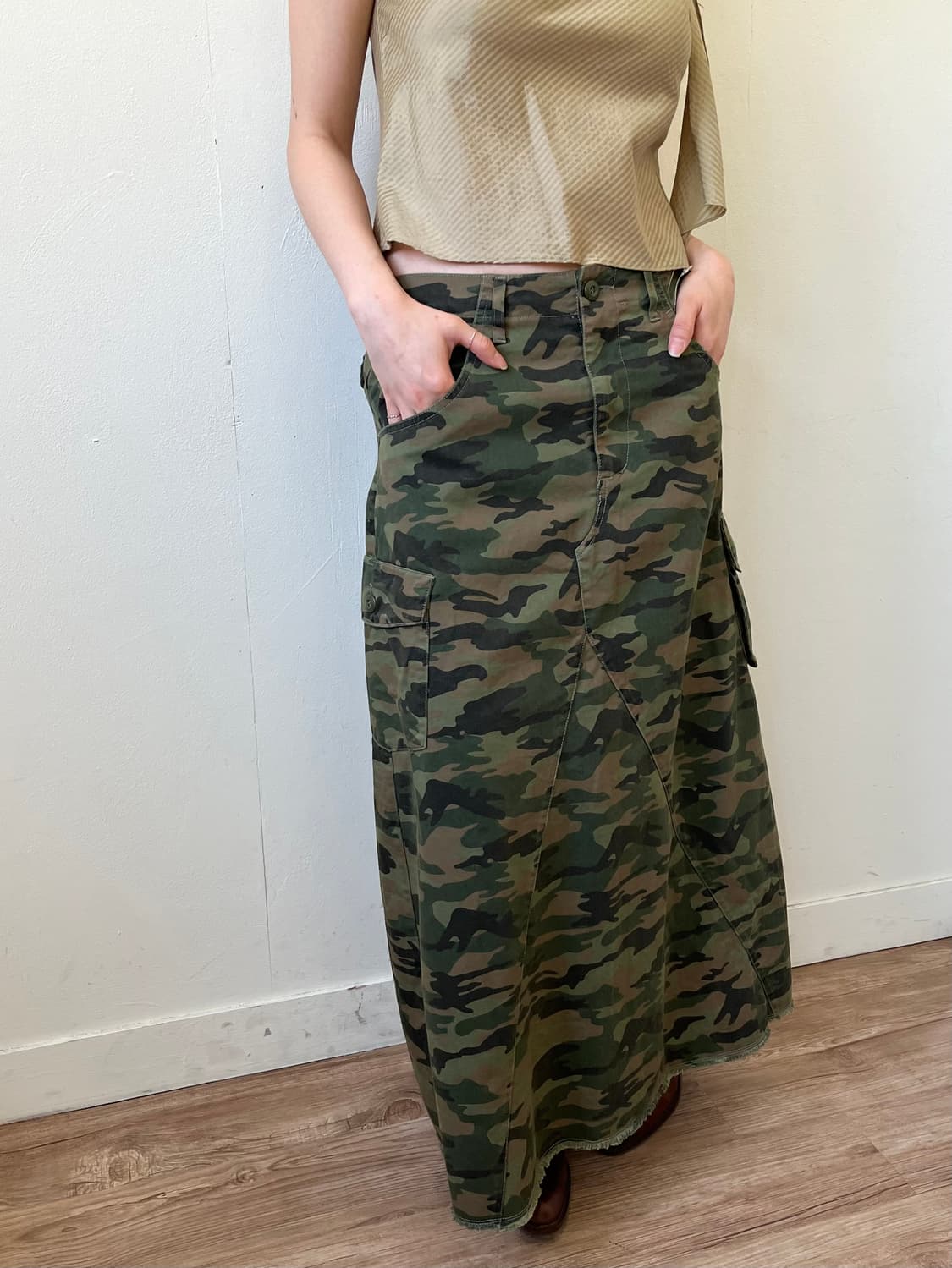 Right-on 밀리터리 스커트 상품이미지6