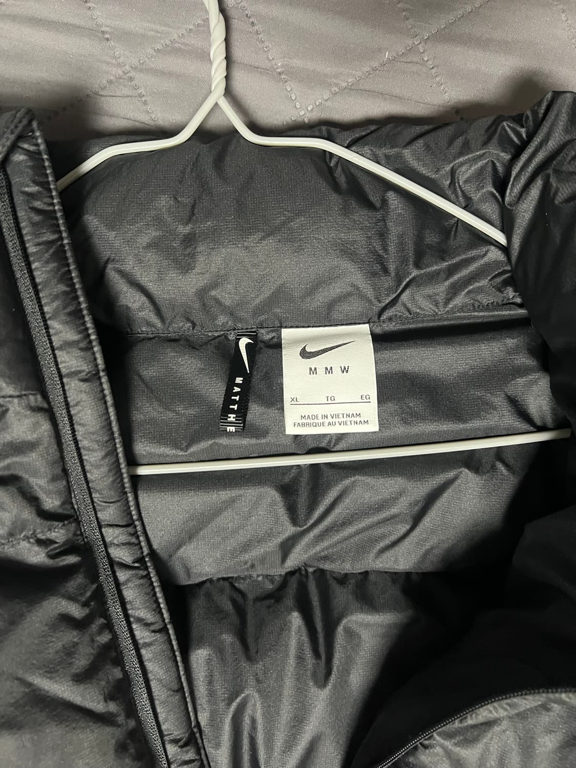 나이키 x mmw 매튜 윌리엄스 패딩 XL 아시아 판매 상품이미지6
