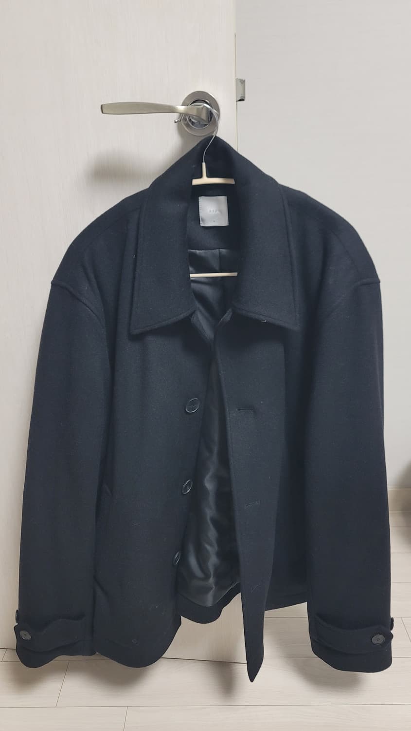 애습(ASP) 캐시미어 울 패디드 카코트 블랙 상품이미지3