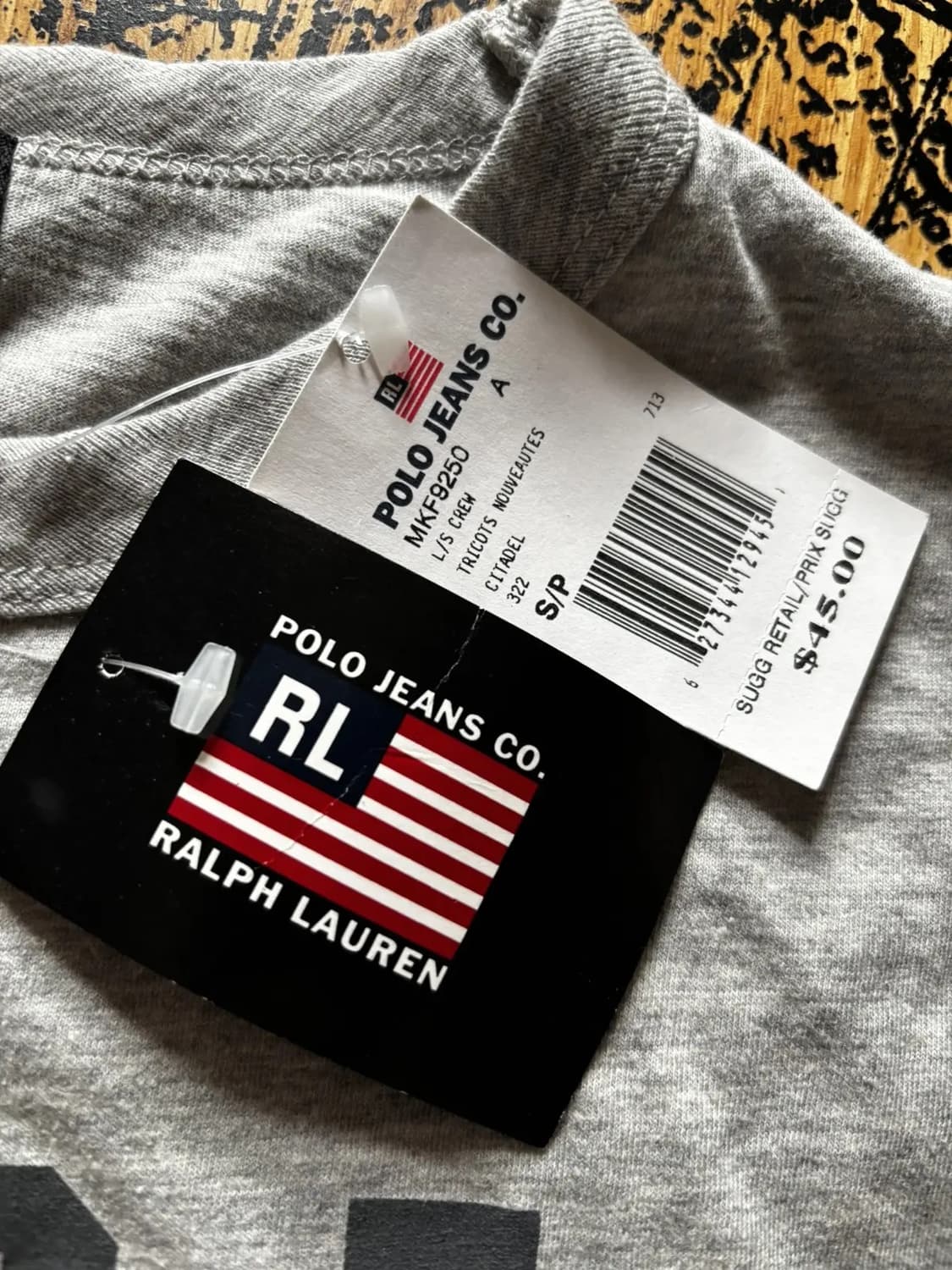 🇭🇰 90‘s 데드스탁 폴로 진스 USRL 나그랑 티셔츠 상품이미지4