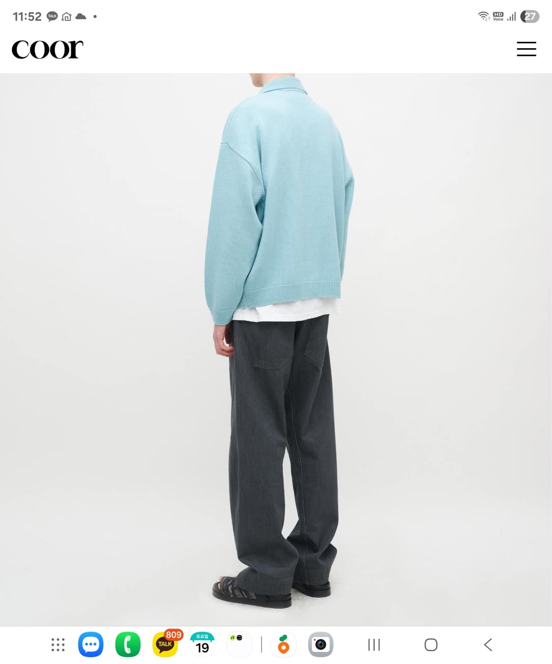 쿠어 Coor 트위스티드스톤 그레이 M사이즈 32~33사이즈 상품이미지5