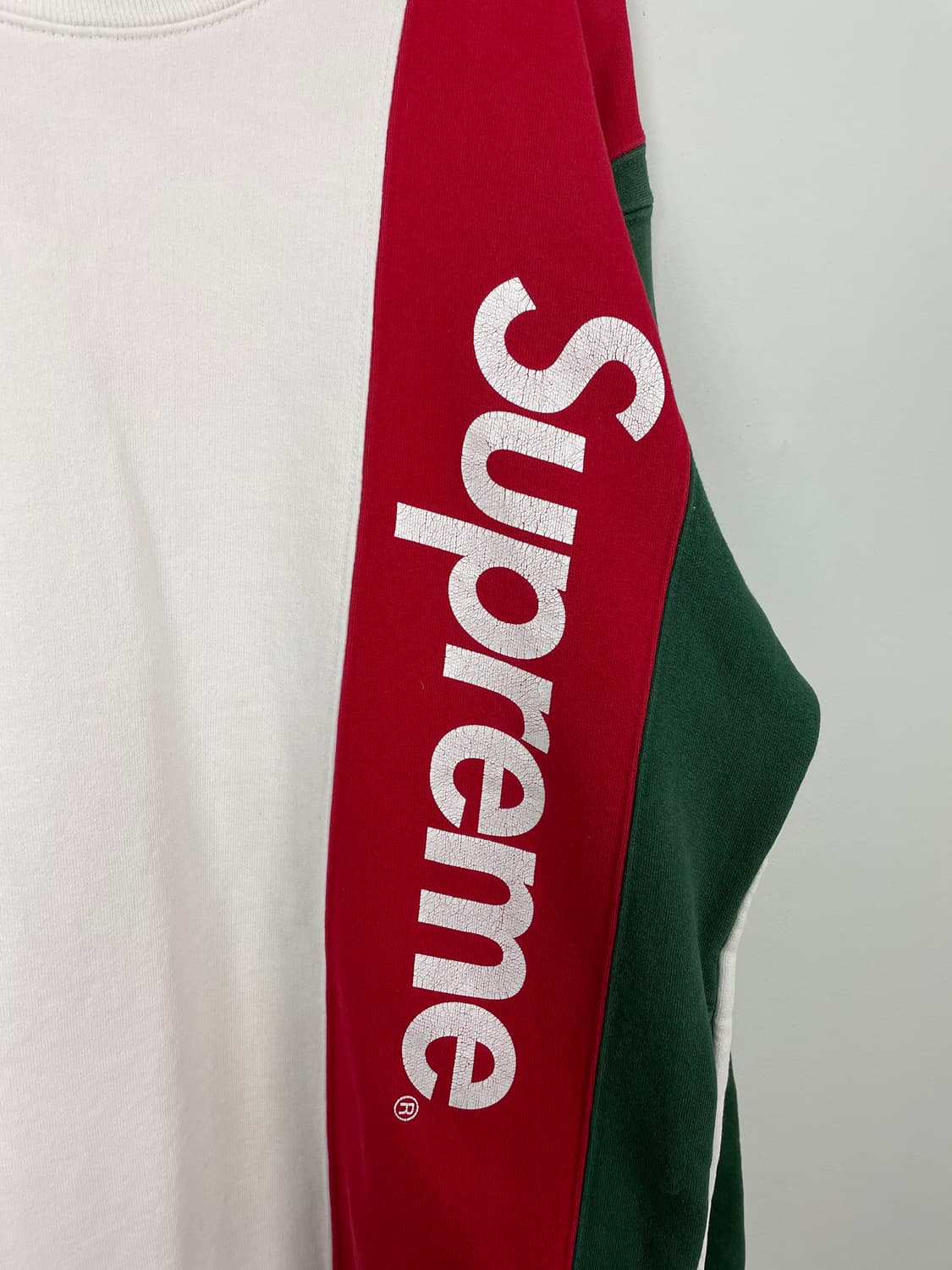 슈프림 패널 로고 크루넥 맨투맨 스웻셔츠 L <543> 상품이미지3