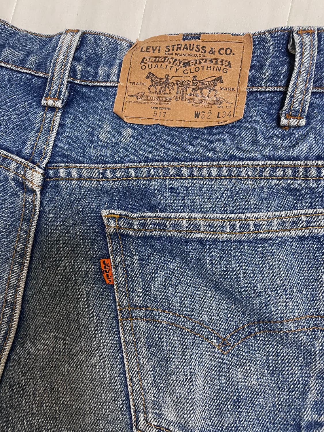 리바이스 80s 517 부츠컷 중청 벨바텀 상품이미지7