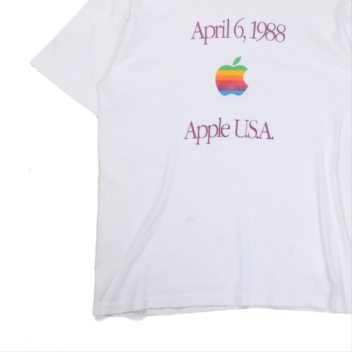 90's Apple Printing T-shirt 상품이미지3