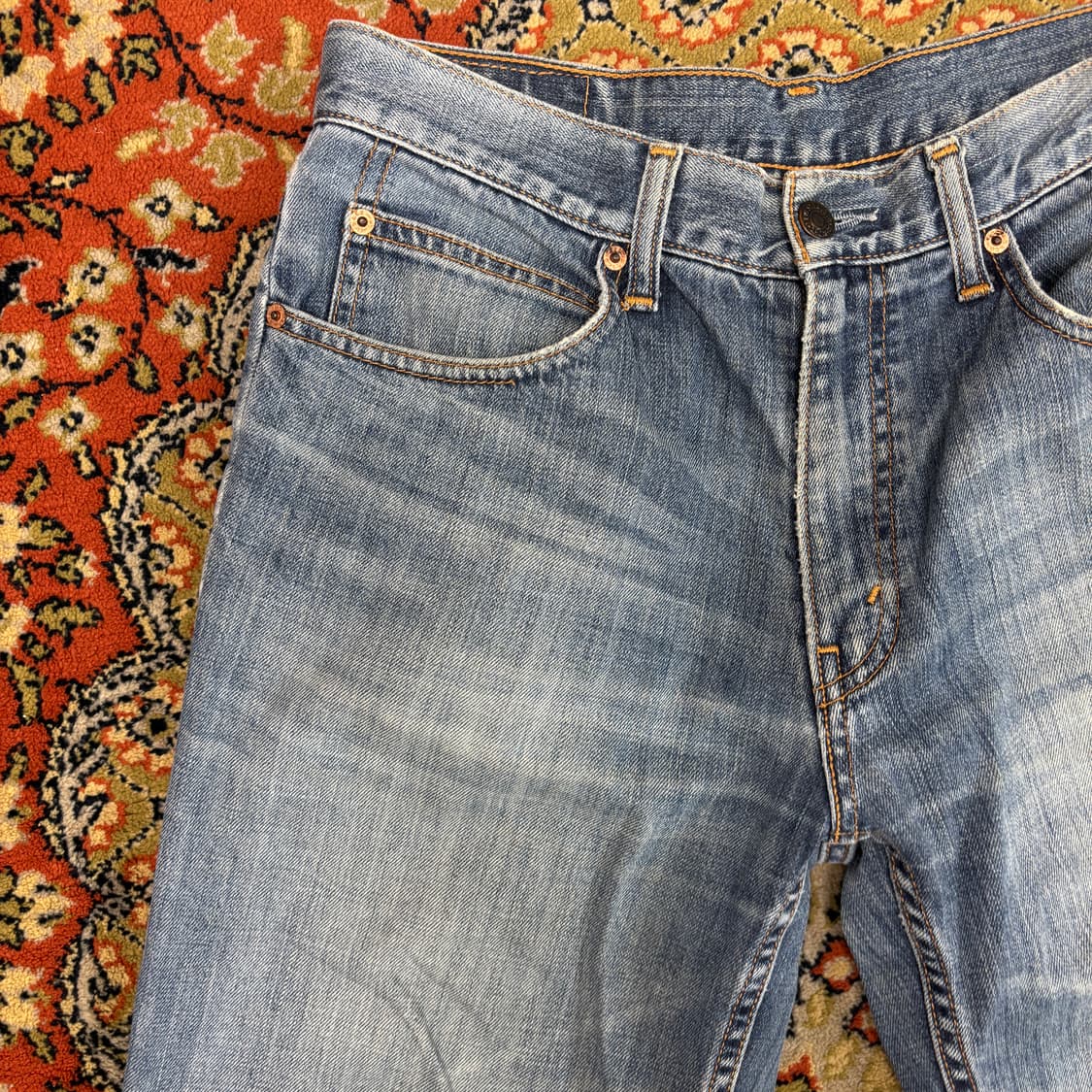 [30] 리바이스 오렌지탭 빈티지 206 워싱 데님 팬츠 상품이미지3
