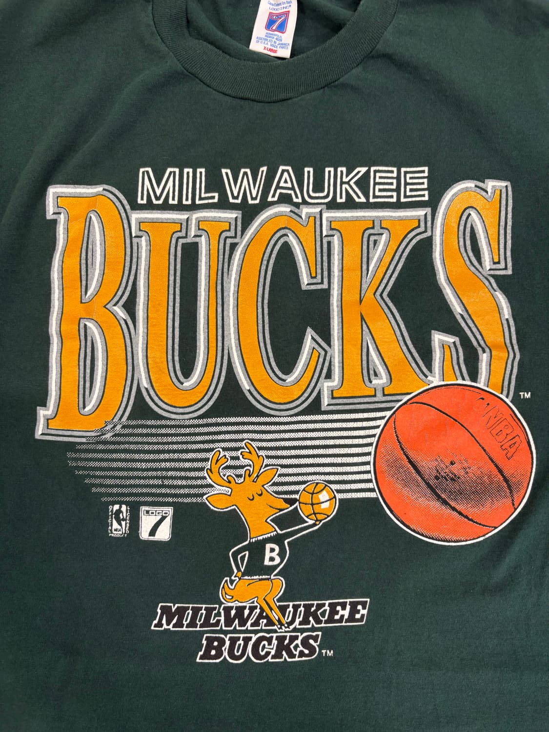 이염) logo7 밀워키벅스 티셔츠 상품이미지2