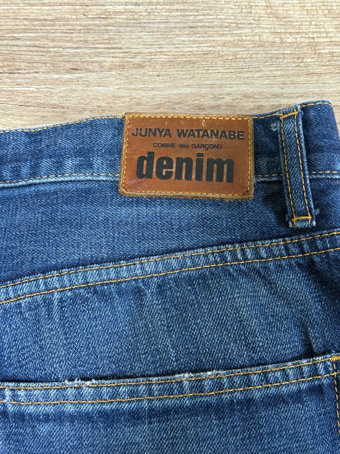 꼼데가르송 준야와타나베 스트레이트 데님팬츠 s 상품이미지3
