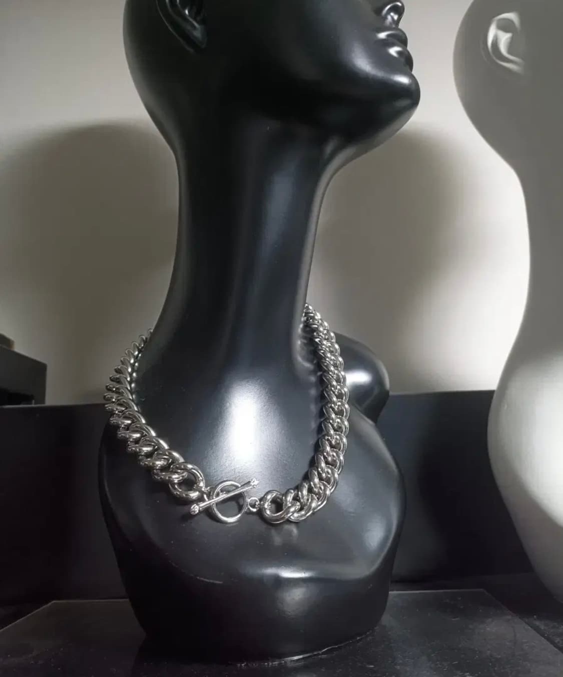 실버 볼드 체인 목걸이 상품이미지2