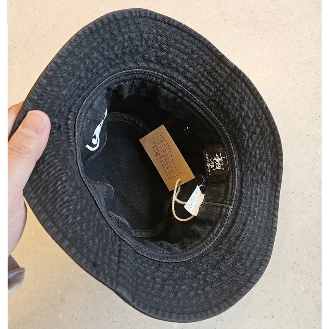 STUSSY / JP 코튼 차콜블랙 버킷햇 상품이미지3