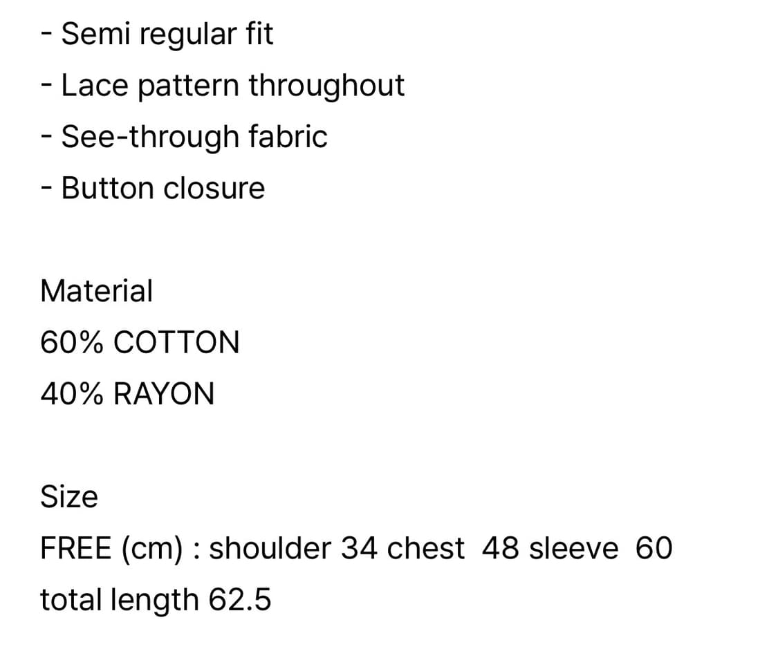 COSMOSS PUFF LACE SHIRT  상품이미지5