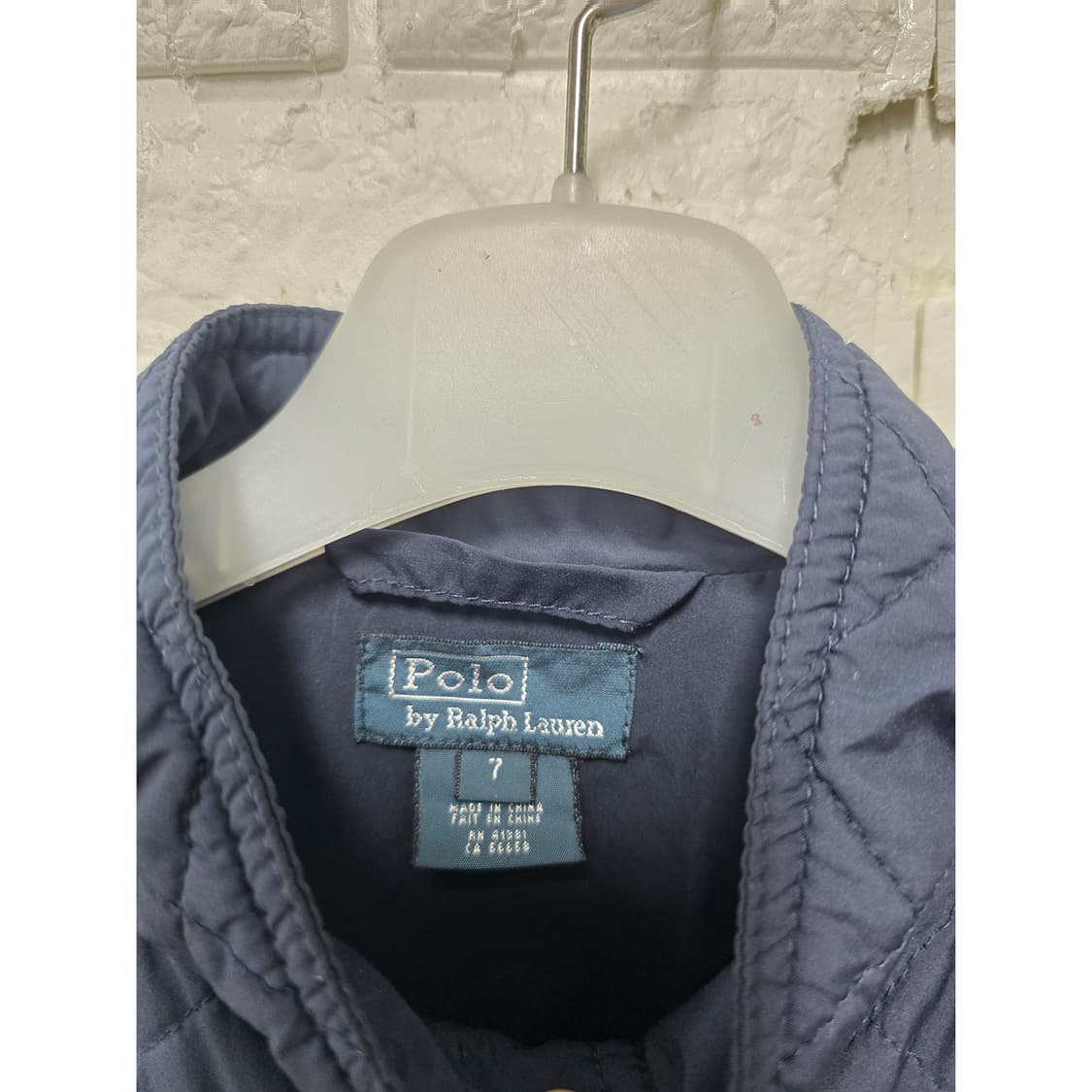 택포)폴로 랄프로렌 퀼팅 자켓 네이비 7Y efk 상품이미지2