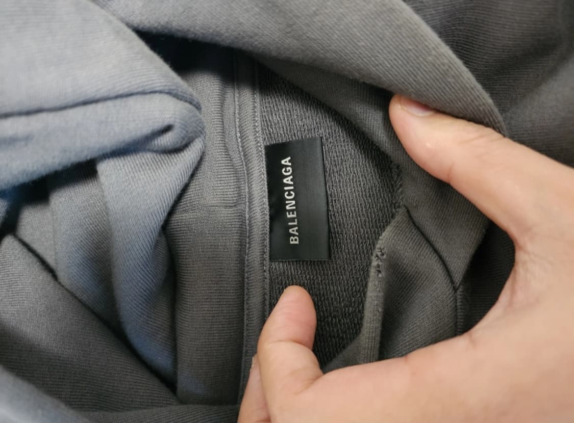 [xs] 발렌시아가 폴리티컬 캠페인 라지핏 후드 그레이 상품이미지4