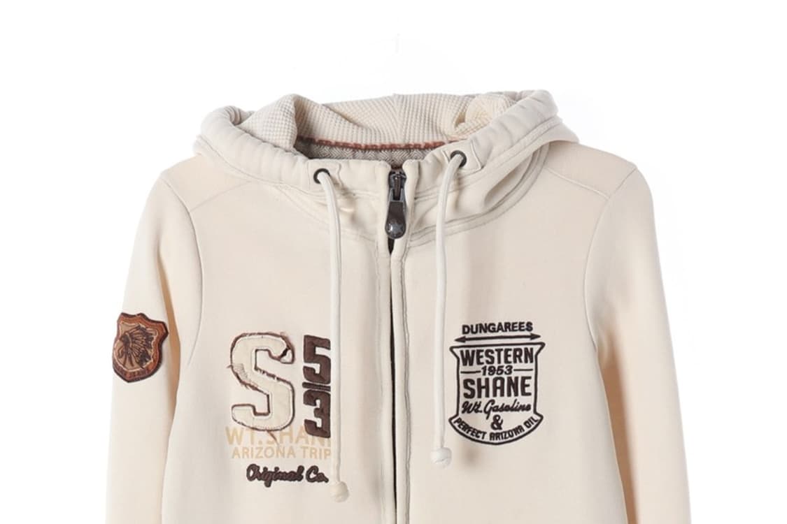 셰인진 레트로 패치워크 후드 집업 FS 상품이미지3