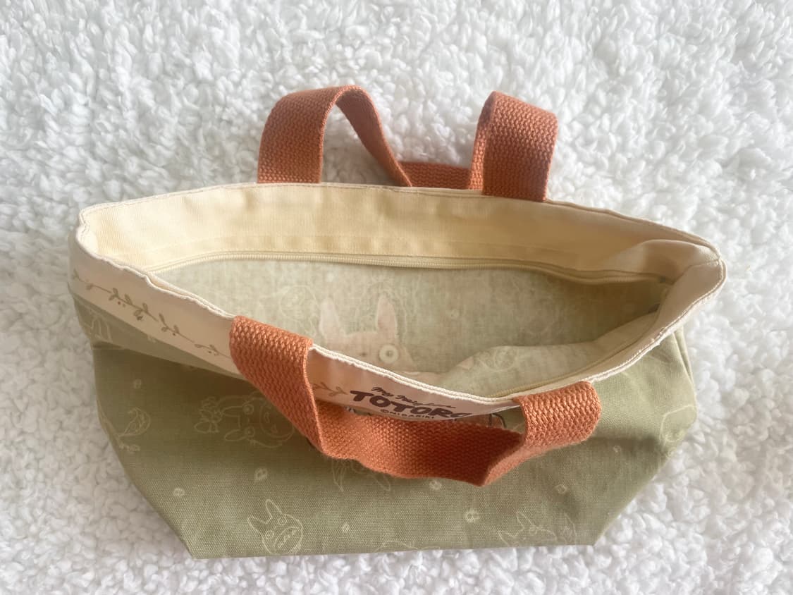 모리걸 빈티지 토토로 도시락 미니 가방 🌿🧡💚 상품이미지3
