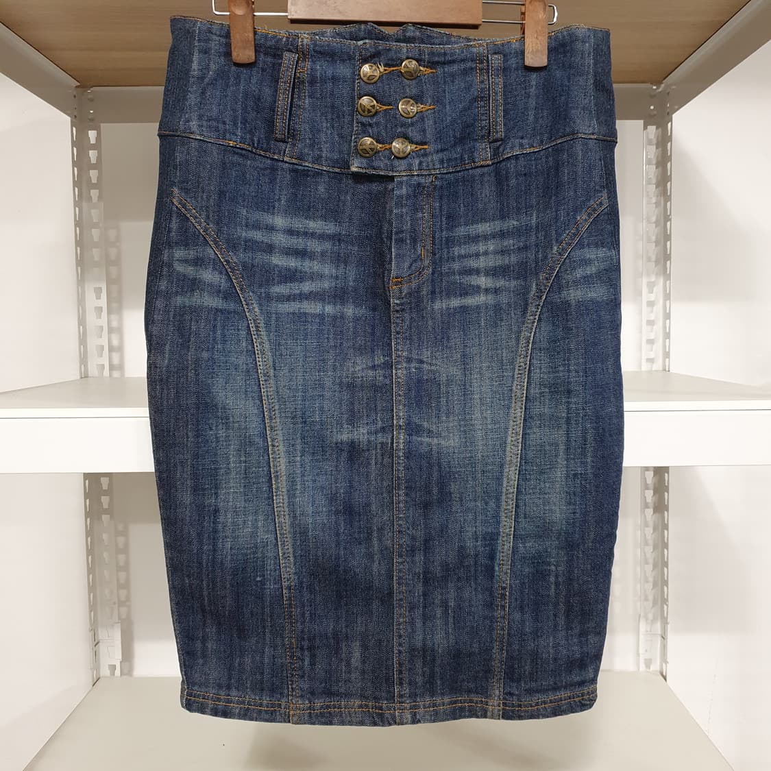 (Y2K) 제시뉴욕 하이웨스트 데님 스커트 29 상품이미지1