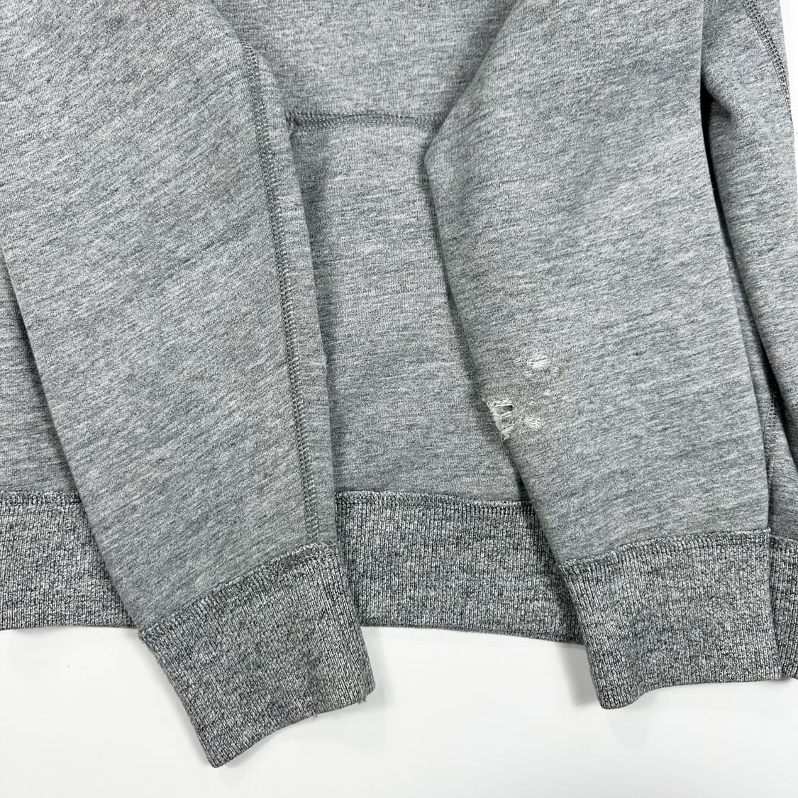 아베크롬비 y2k 데미지 후드티 그레이 L 상품이미지5