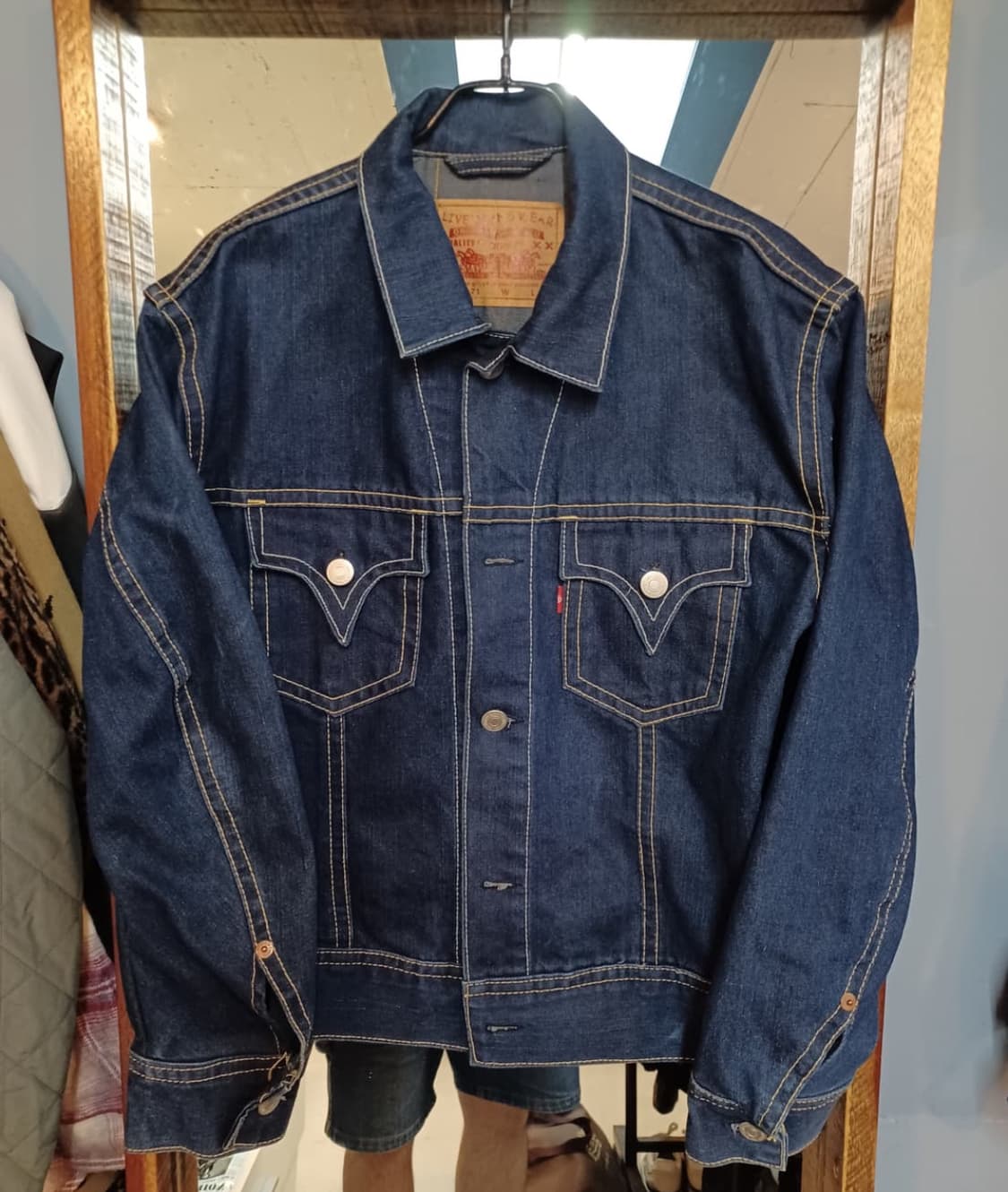 리바이스 스티치 웨스턴 데님자켓 L 상품이미지1