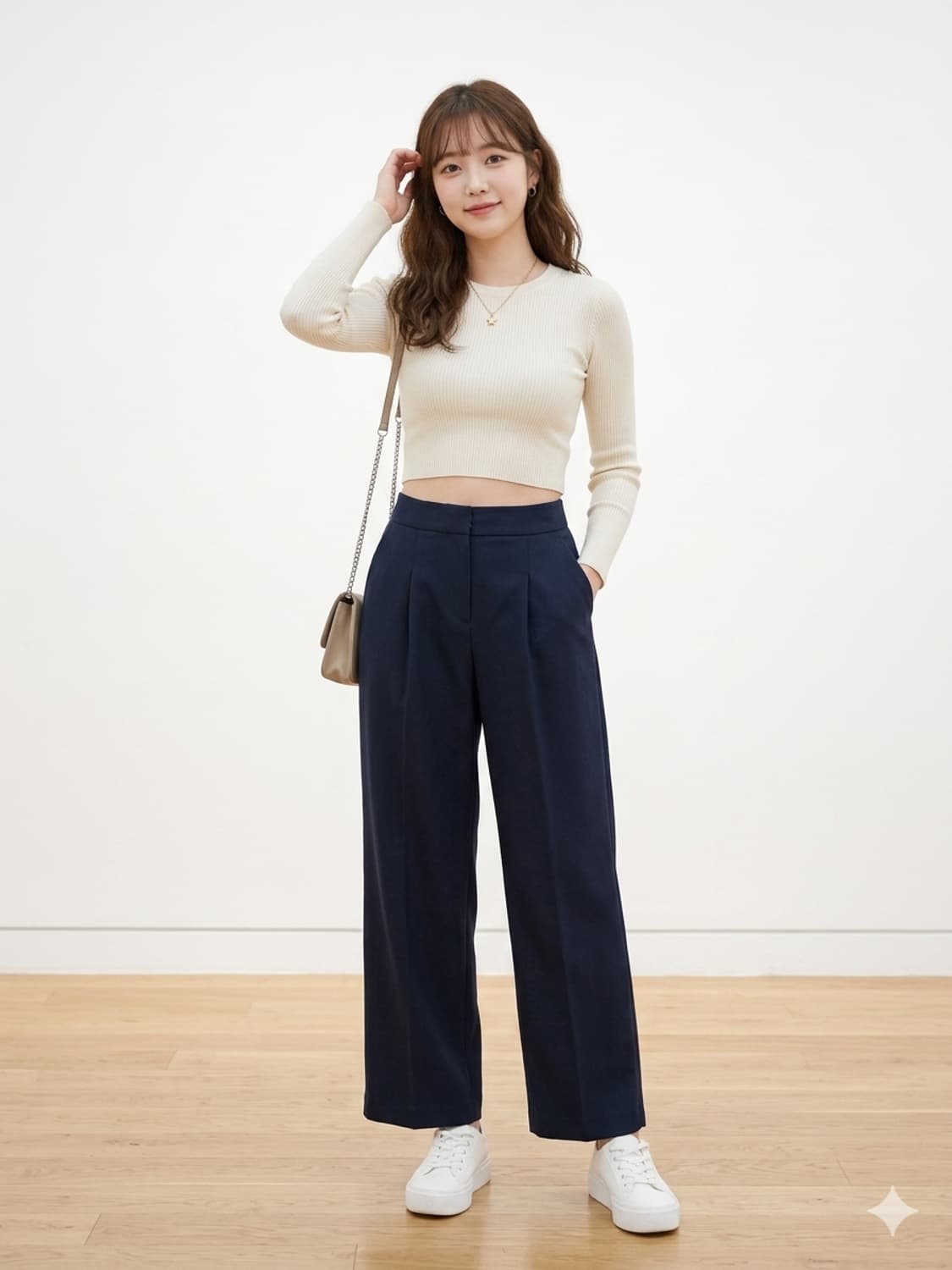 디어케이(Dear K) 케네스레이디 핀턱 와이드 슬랙스 상품이미지1