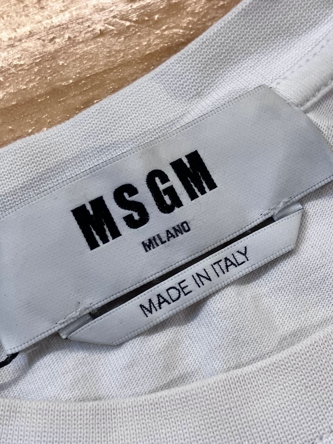 MSGM 반팔 티셔츠 화이트 XS  #csz3881  상품이미지5