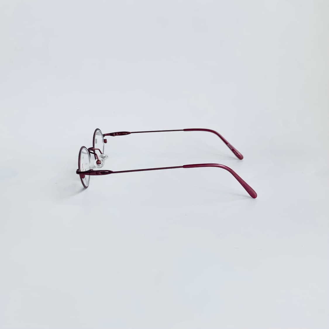 [픽키-714] 보니아 BONIA 빈티지 레드 메탈 안경테 데드스탁 상품이미지3