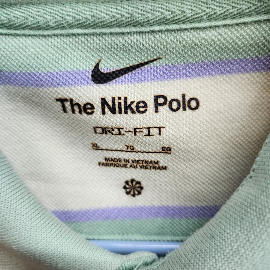 나이키 스트라이프 드라이핏 반팔카라 XL(XL) 상품이미지5