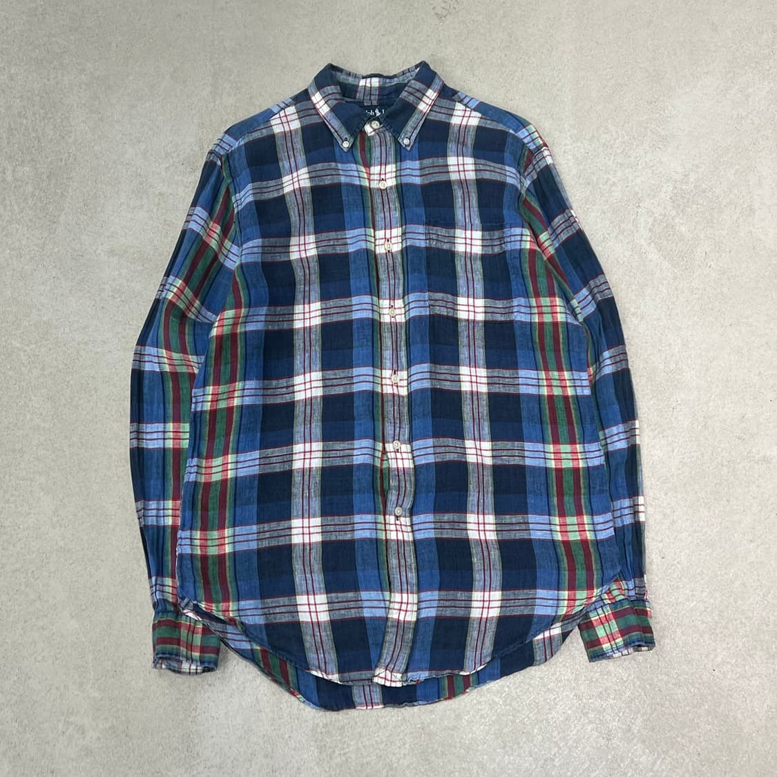 폴로 랄프로렌 린넨 체크셔츠 s09889 상품이미지1