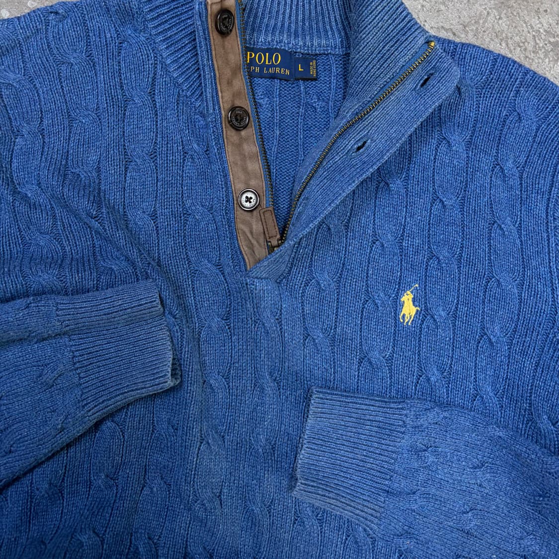 폴로 반집업 니트[2435] 상품이미지5