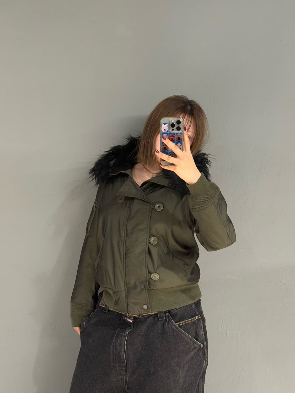 fur trimming detail n2b jumper 상품이미지1