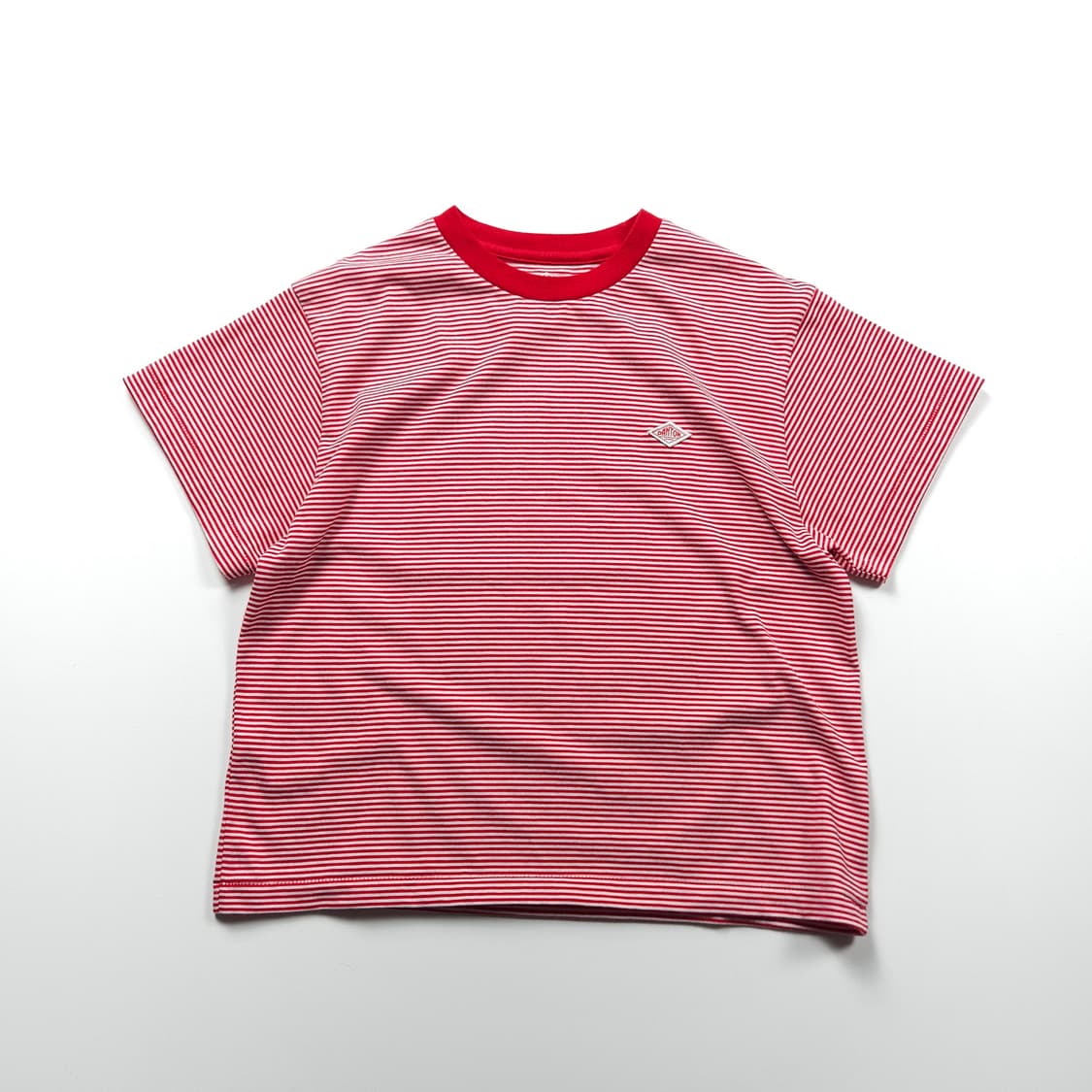 단톤 단가라 디테일 크롭 티셔츠 (80) 상품이미지1