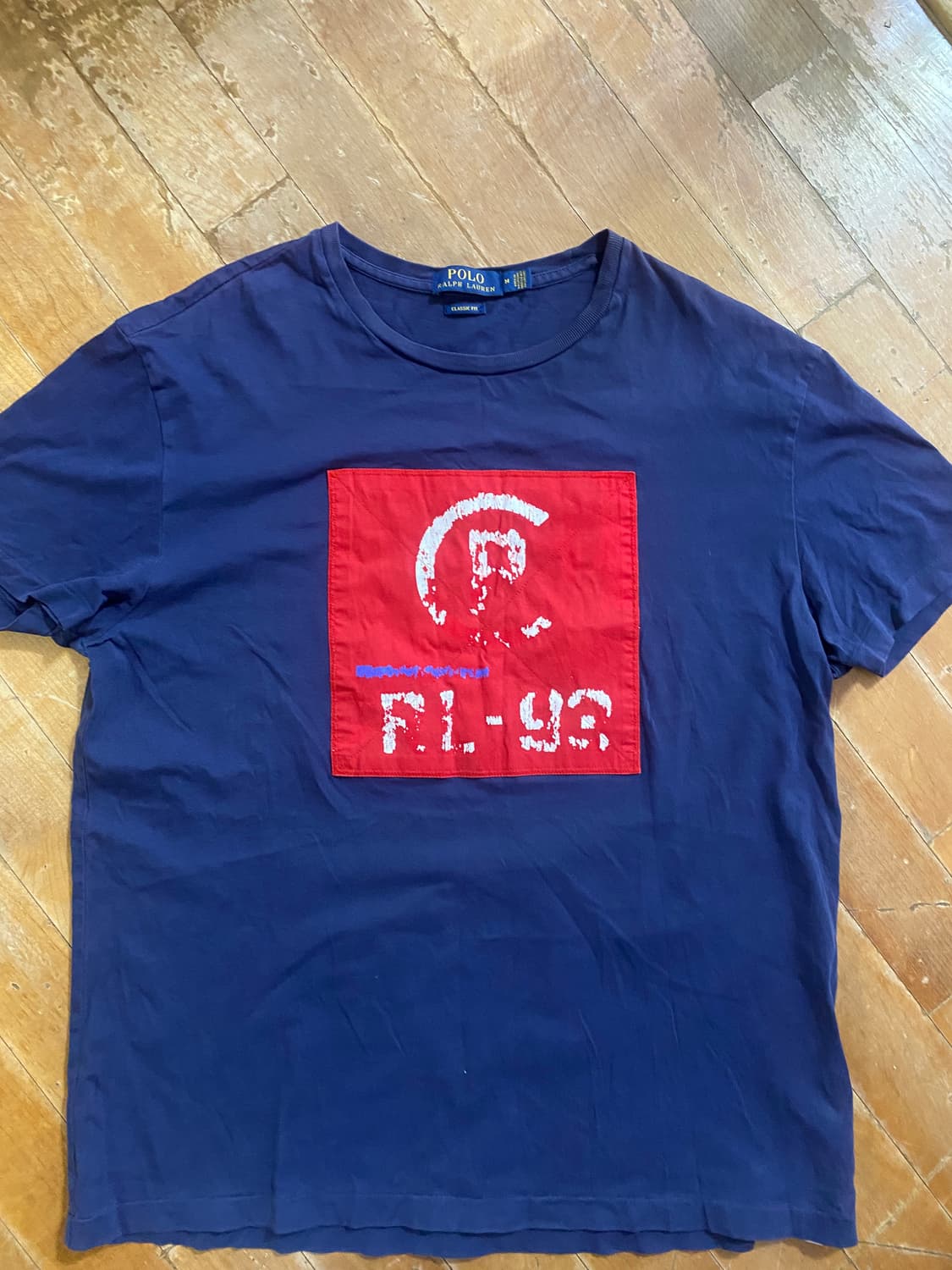폴로 랄프로렌 네이비 반팔티 M (105) 상품이미지1