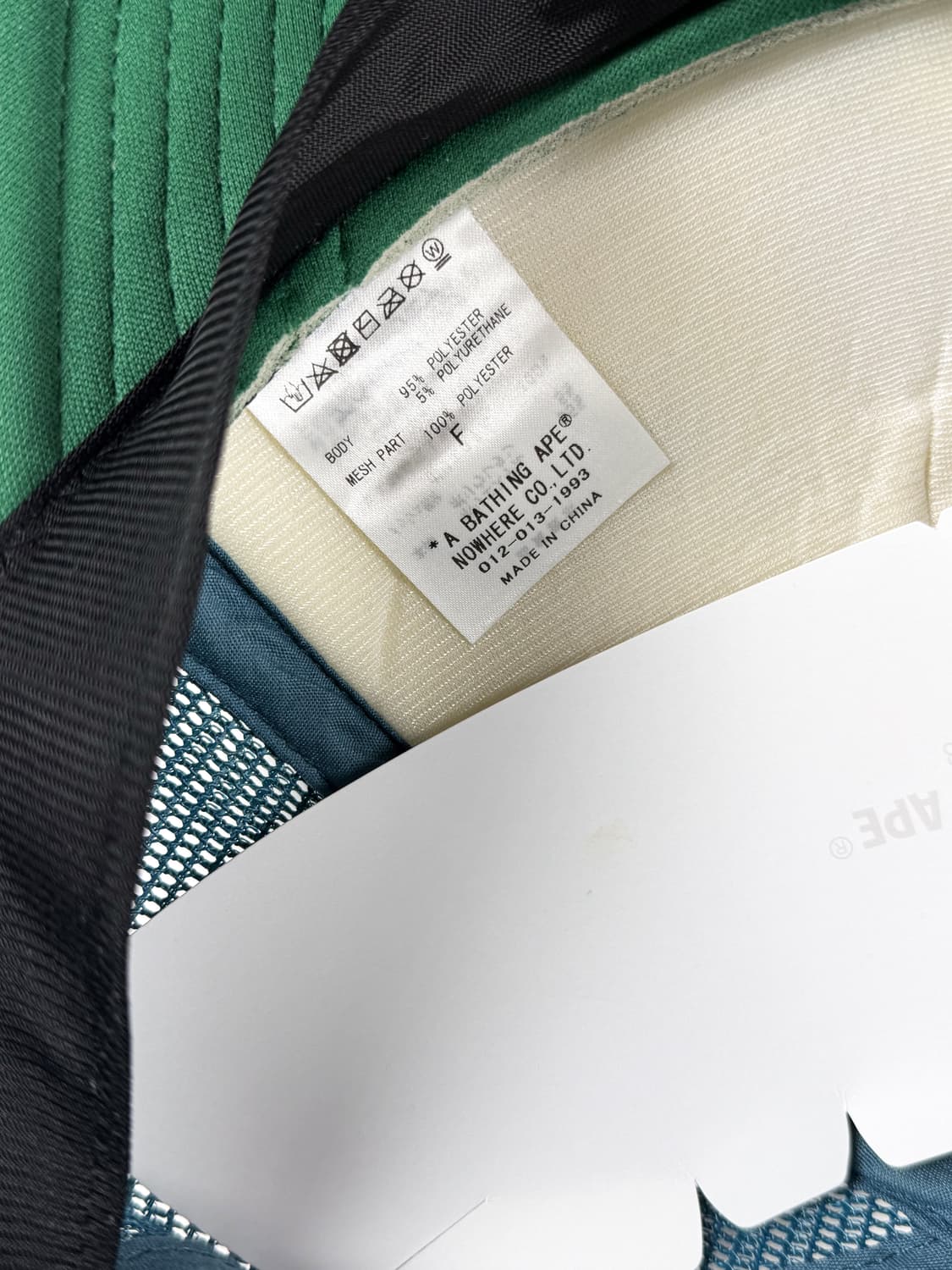 베이프 컬리지 메쉬 캡 블루 상품이미지6