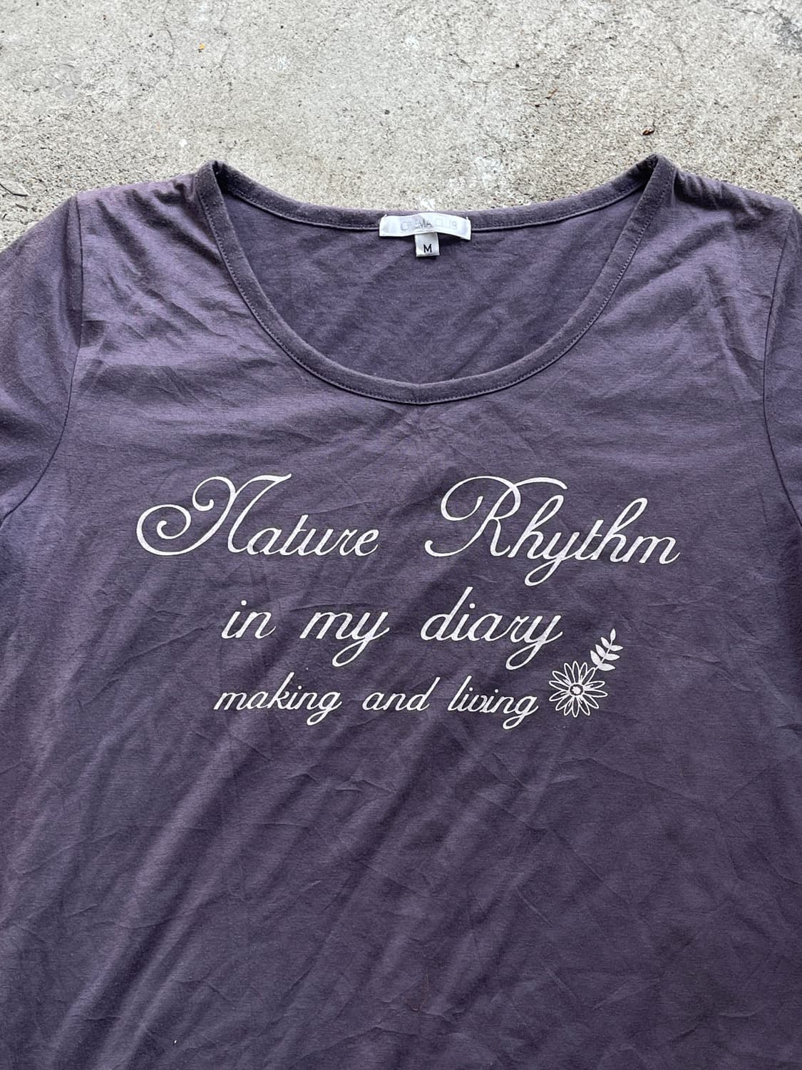 u neck lettering t 상품이미지2
