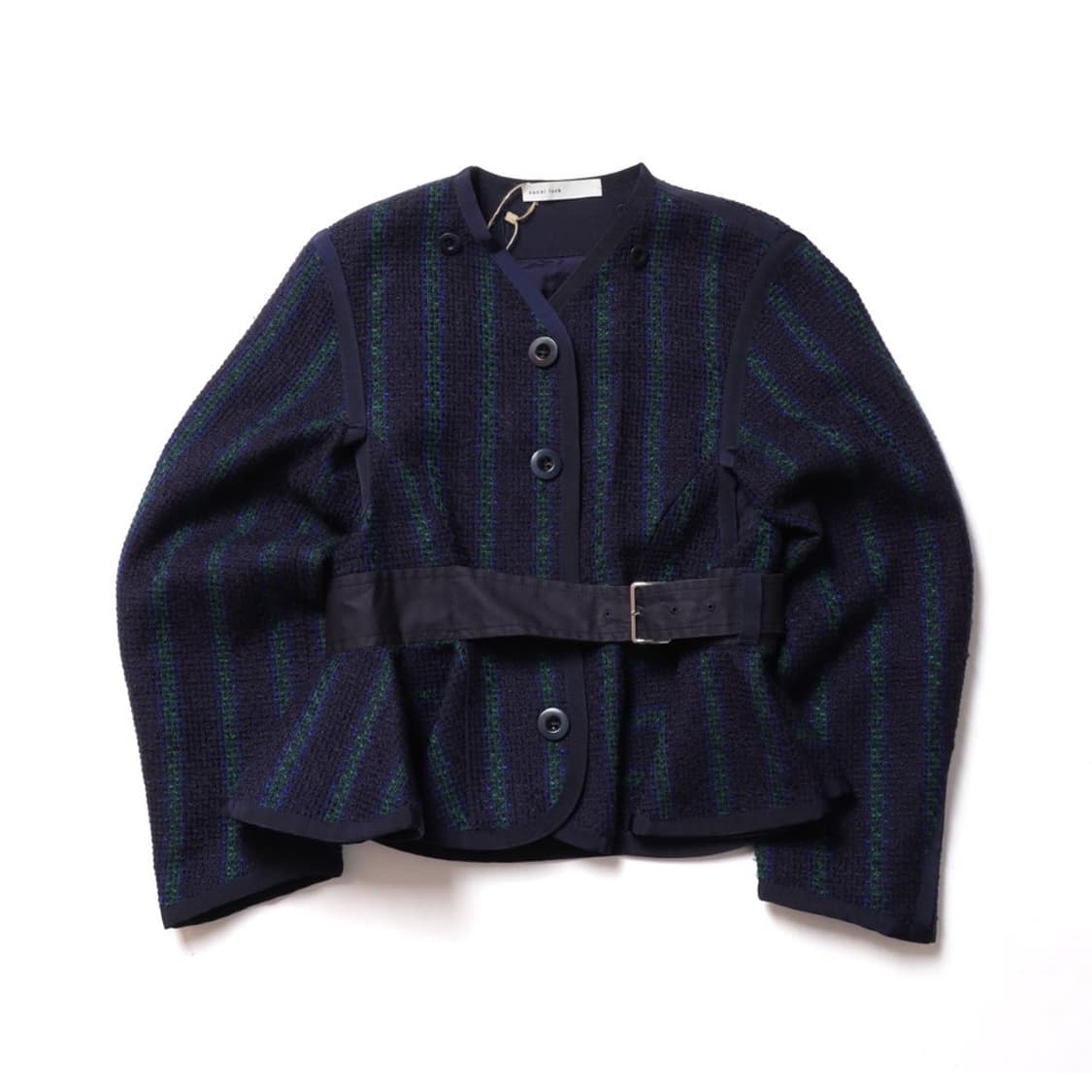 사카이 럭 Sacai luck Belted Stripe Tweed Jac 상품이미지2